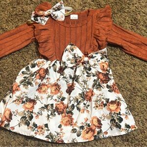 💥4/$20💥 Baby Girl Floral Dress w/ Headband